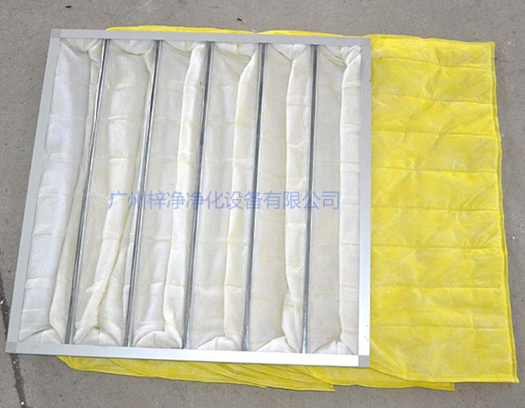 F8級袋式中效過濾器常用于凈化空調中級過濾。