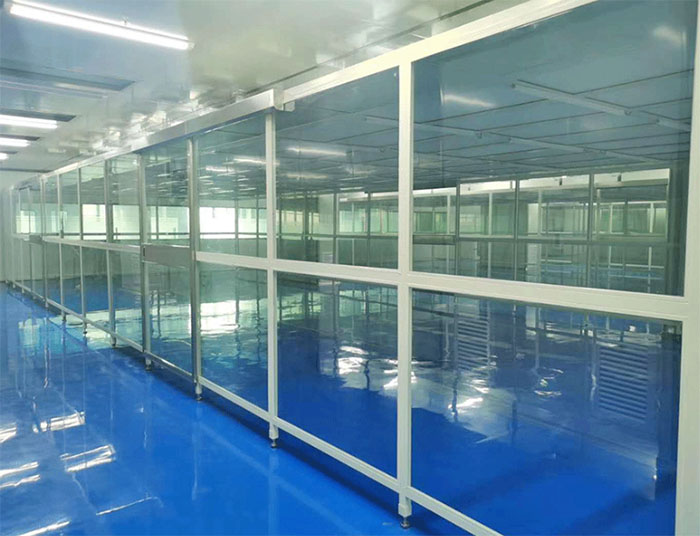 流水線潔凈棚又稱為生產線潔凈室或者組裝式潔凈棚，水線生產無塵棚，潔凈組裝流水線生產潔凈棚，凈化風淋流水線