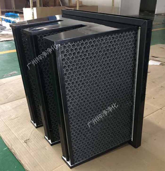 顆粒蜂窩活性炭過濾器產(chǎn)品側(cè)面圖