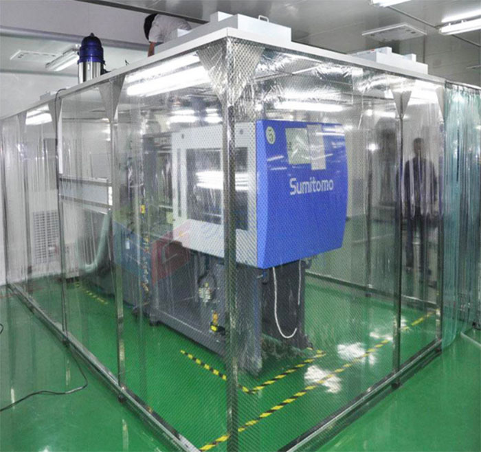 潔凈棚FFU是隨著潔凈棚的尺寸大小來(lái)設(shè)置。